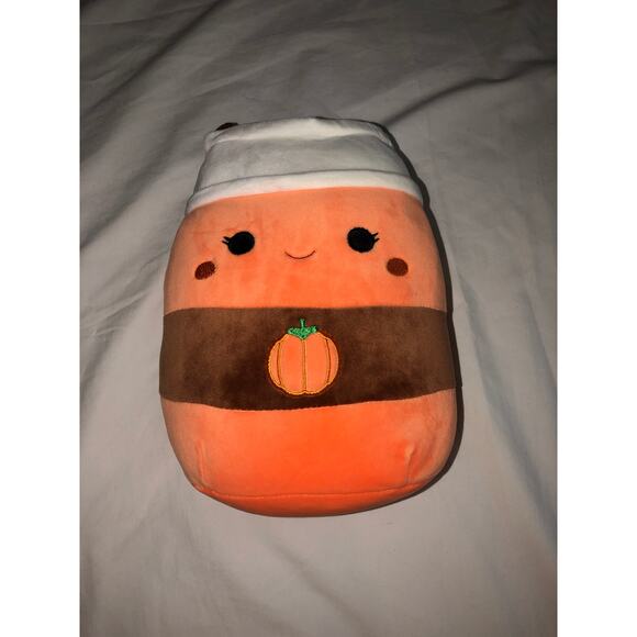 Pumpkin Spice Latte Squishmallow Paislynn Plush Fall Halloween 8" Orange - Picture 5 of 5